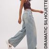 Ice Blue Wide Leg Jeans